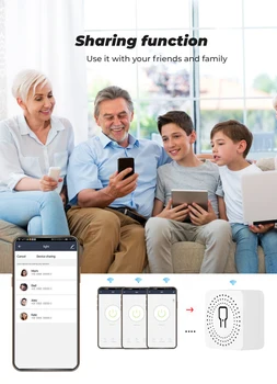 16A Mini Smart Wifi Switch Understøtter 2-Vejs Kontrol, Smart Home Automation-Modul, Arbejder Med Alexa, Google Hjem Intelligent Liv App 151796