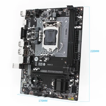 Maskinarbejder H61 Bundkort Sæt Med Intel Core i3-3220 LGA 1155 CPU 2stk X 4GB =8GB 1600MHz DDR-Hukommelse H61 S1 15225