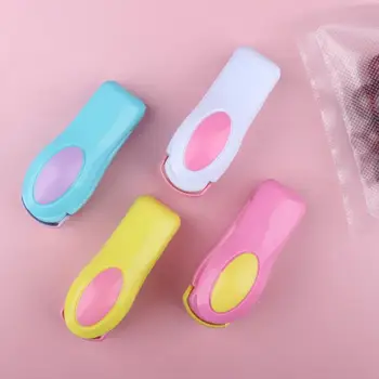 Bærbare Varme Sealer Plast Pakke Opbevaringspose Mini Forsegling Maskine Mærkat Og Sæler For Mad, Snack Køkken Gadget