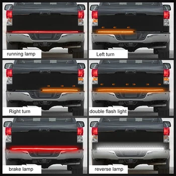 48/60inch Bil Bremse Tænde Lys-advarselssignal Fleksibel LED Strip Bageste Hale Kører Reverse Dobbelt Flash Lys Til Pickup truck 152672