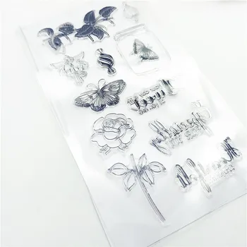 11*20 CM Hot salg Glas flaske gennemsigtig klar stempel / silikone tætning roller stempel DIY scrapbook album / kort produktion 152754