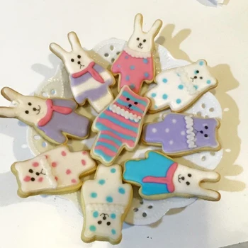 Rainbow Bear Kanin Cookie Cutter Skimmel 3D Sukker håndværk Wienerbrød, Kiks Fondant Kage Bagning Skimmel DIY Kage Udsmykning Af