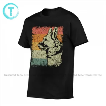 Tyske Shepherd T-Shirt Sjov Bomuld T-Shirt Korte Ærmer Print T-Shirt I Overstørrelse Mand