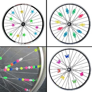 1 Pakke Varmt Salg Lysende Cykelhjul Talte Farverige Plast Wrap Rør Indretning Cykel-Eger Cykling Dele Cykel Tilbehør 153367