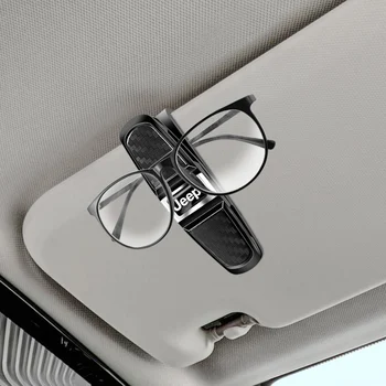 ABS Bil Emblem Briller Klip Auto Solbrille Opbevaring Brille Holder Til Jeep Renegade Grand Cherokee Kompas Wrangler Chef 153747