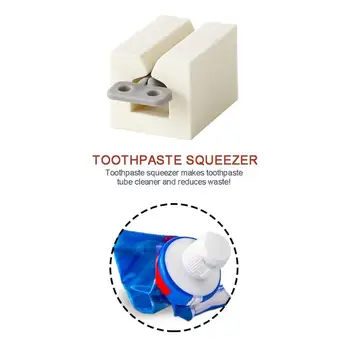 Plast Tube Tandpasta Squeezer Plast Tandpasta Dipenser Stand Holder Husstand Badeværelse Produkt 153916