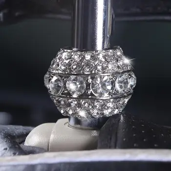 Stilfuld Rhinestones Metal Til Bilen Sæde, Nakkestøtte Forbinde Pole Dekorativ Ring
