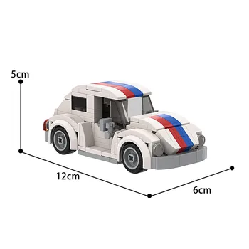 Skaberne Mini Berømte Bil Herbie byggesten Sport Supercar Bilen MOC Model Pædagogiske Mursten Legetøj til Børn Gaver 154229