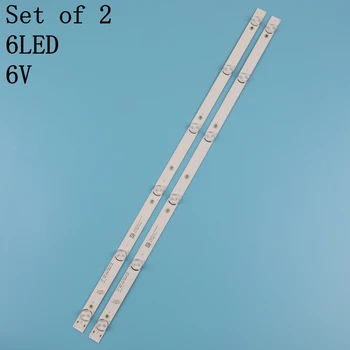 Nye 10 STK/masse 6LED LED-baggrundsbelysning strip for 32 
