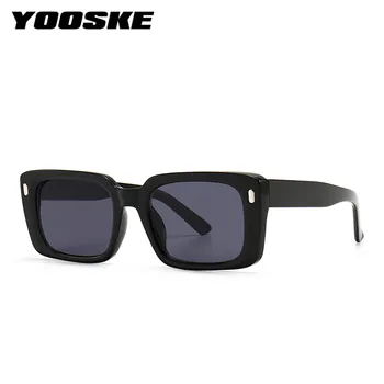 YOOSKE 2021 Nye Solbriller Kvinder Overdimensionerede Briller Rektangel solbriller til Kvinder Luksus Brand Designer Solbrille UV400 154262