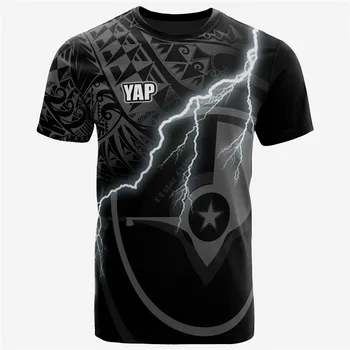 Pohnpei Tilstand T-shirt Pohnpei Stat Polynesien Mønstre 3D-T-shirt Harajuku-Shirt kortærmet T-shirt til Kvinder Short Sleeve 1545