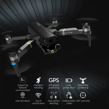 KAIONE GPS-Drone 8K Dual Camera 5G Wifi 3-Akse Gimbal luftfotografering Børsteløs Motor, Foldbar Quadcopter RC 1200M Afstand 154513