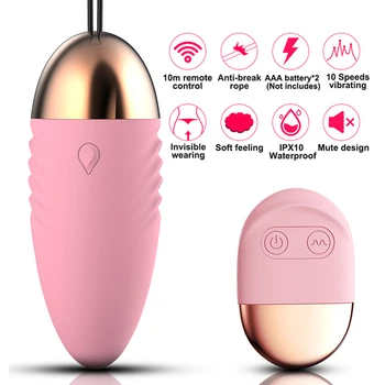 Sex legetøj til Kvinder Trusser Trådløs Fjernbetjening Vibrator Frekvens Vibrerende Æg G Spot Spændte Klitoris Massager Voksen