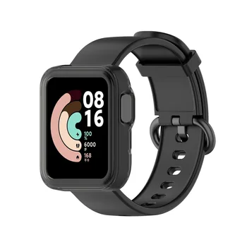 TPU Blød Edge Protector Smartwatch Tilfælde Shell Ramme For Xiaomi Mi Se Lite / Redmi Smart Ur Beskyttende Bumper Cover 154615