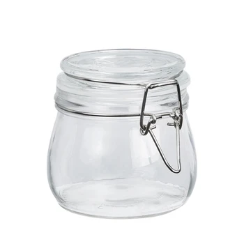 Fortykket Glas Forseglet Krukke Gennemsigtig Krukke Vin Flaske Eddike Jar Små Storage Container Køleskab Tætning Tank