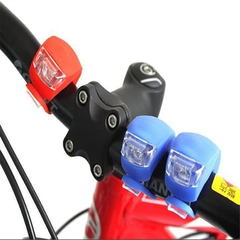 Cykel Foran Lys Silikone LED Hoved Foran baghjulet Cykel Lys Vandtæt Cykling Med Batteri Cykel Tilbehør Cykel Lampe