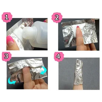 50/100pcs Folie af Aluminium Remover Wraps Nail Art Soak Off Acryl Neglen Gel Polish til Fjernelse Remover Wraps Easy Cleaner polske Gel