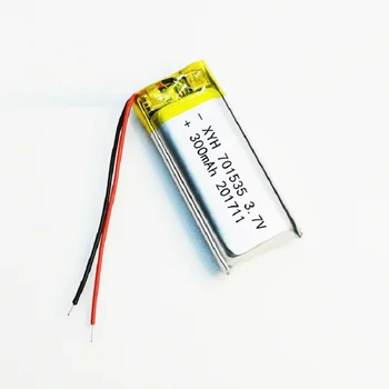 701535 3,7 V 300mAh batteri, Lithium-Polymer-LiPo Genopladeligt Batteri Til Mp3-GPS hovedtelefoner mobile elektroniske del 155689