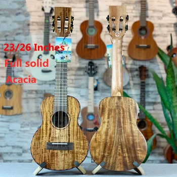 Fuld Solid Ukulele Alle Acacia Mat 23 26 Inches Koncert Tenor-Akustisk El-Guitar Ukelele 4 Strenge Guitarra Uke