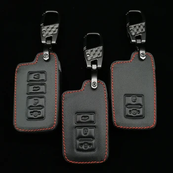 Læder Bil Vigtig Sag For Toyota Camry Avalon Rav4 2013 2/3/4-Knappen, Keyless Fjernbetjening Smart Key Protector Dække Nøglering