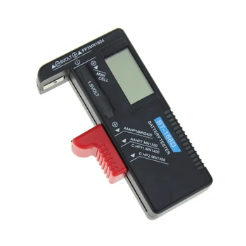 Nye BT168D Digital Batteri-Kapacitet, der Tester LCD-for 9V 1,5 V AA AAA Celle C D Batterier