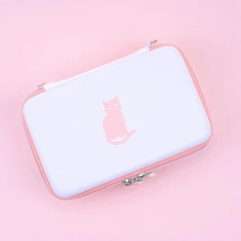 Velegnet til Nintendo Skifte opbevaringspose Pink og Hvid Kat Klo Bærbare Beskyttelse Taske