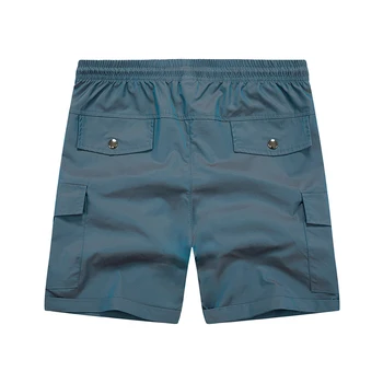 Nye Mænd Casual Løs Cargo Shorts Multi-lomme Sommeren Herre High Streetwear Bermuda Joggere Shorts Solid Snor Hurtig Tørring 158109