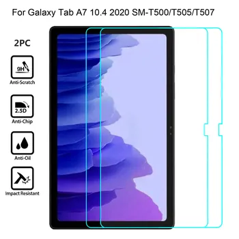 2PC Film Tablet Skærm Protektor Pad Tilbehør Hærdet Glas til Galaxy Tab A7 10.4 SM-T500/T505/T507 158447