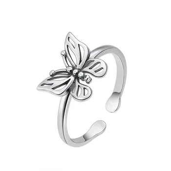 Luksus Mærke Kreative Boho Butterfly Ringe Til Kvinder, Justerbar Størrelse Ring Mode Charme Smykker Engros 2021