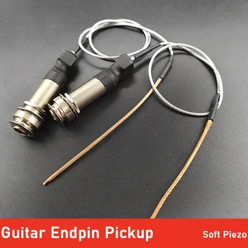 Passiv Guitar Enepin Jack Afhentning Bløde Piezo-Pickup til Akustisk Guitar Ukulele Under Saddle Output End Pin-Pickup