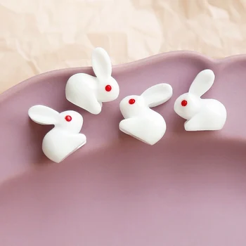 Dejlige jade kanin resin vedhæng tegnefilm toy bulk DIY hjemmelavet øreringe materiale Japan håndlavede smykker tilbehør 158807
