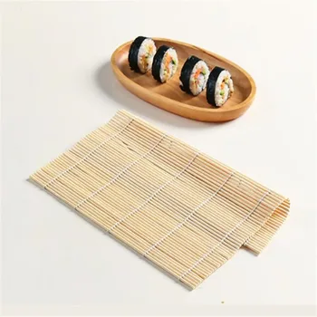 Bambus System Sushi Måtten Non-stick Rullende Sushi Rulle Hånd Kaffefaciliteter Sushi Værktøjer Onigiri Ris Ruller Bambus Madlavning Tilbehør