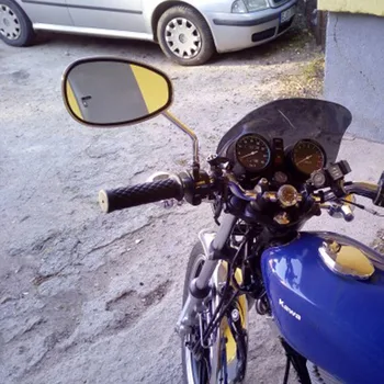 Motorcykel Spejle 10mm Universelle sidespejle Oval Street Bike Side Spejl FOR Suzuki stimulere 400 Bandit 250/400 GSX400 159959