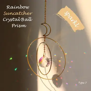 Rainbow Suncatcher krystalkugle Prisme-Hængende Krystal med Kaffefaciliteter Tree of Life Udsmykning til Haven Udendørs Hjem Kids Room Vindue 160116