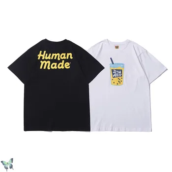Oprindelige Tag Menneskelige Lavet T-shirt til Mænd, Kvinder, Bomuld, Mælk, Te, Cola Humanmade T-Shirt