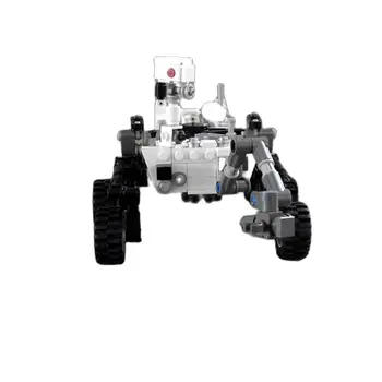 Space Station Raket Lunar Lander Curiosity Rover Transport Skib Model byggesten lepined Mursten Legetøj DIY Børn Gaver 161191