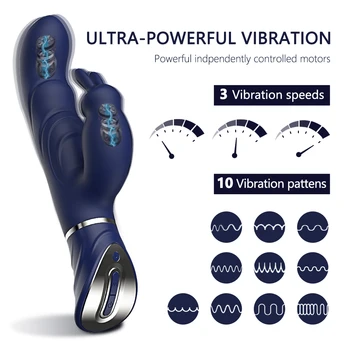 Super Kraftfuld G-Spot Rabbit Vibrator Til Kvinder Klitoris Stimulator Vibrerende Dildo Kvindelige Massageapparat Sex Legetøj For Voksne Over 18 Varer 161902
