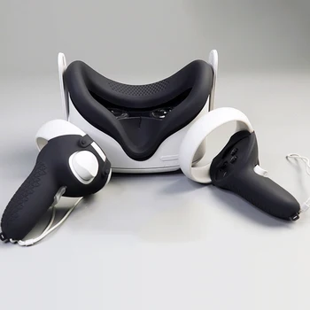 Eye Mask for Oculus Quest 2 VR Briller Silikone Anti-sved Anti-lækage Lys Blokering Ansigt Pad Eye Dækning for Oculus Quest 2 16203