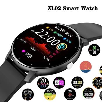 2021 ZL02 Kvinder Smartwatch Real-time Vejr Prognose pulsmåler IP67 Mænd Kvinder Smart Ur