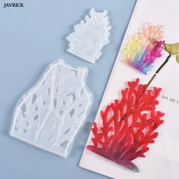 Koral Smykker Dekorationer Silikone Forme Til Epoxy Harpiks Kunst DIY Håndværk Polymer Ler Smykker Gør Værktøjer 162079