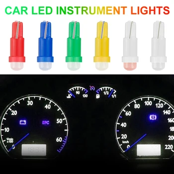 10stk T5 COB LED Dashboard Lampe Panel Pære Auto Bil Instrument, Indikator Auto Side Kile Dashboard Måle Lampen Auto Lampe 162612