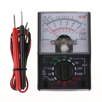 MF-110A El-Analog Multimeter Multitester Bærbare Voltmeter Amperemeter AC / DC Spænding, Strøm OHM Multi Meter Tester