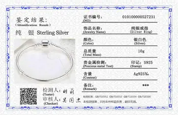 Oprindelige Design 925 Sterling Sølv Armbånd Passer Berømte Pan Mærke Perler Charms Armbånd DIY Smykker at Gøre Gave Til Kvinder forlovede