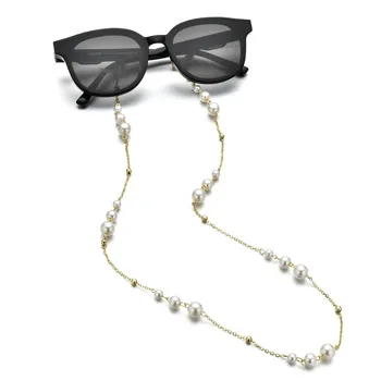 Ny Mode Peals Beaded Briller Kæder af Metal Kæde Maske Briller til Læsning Ledninger Anti-tabte Snørebånd Solbrille Holder Brillerne