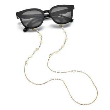 Ny Mode Peals Beaded Briller Kæder af Metal Kæde Maske Briller til Læsning Ledninger Anti-tabte Snørebånd Solbrille Holder Brillerne