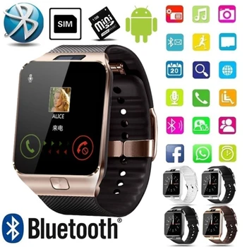 DZ09 Pk Q18 Smart Ur Støtte TF SIM-Kamera Smartwatch Mænd Kvinder Bluetooth Armbåndsur Til Xiaomi Apple Android Ios Telefon