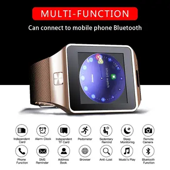 DZ09 Pk Q18 Smart Ur Støtte TF SIM-Kamera Smartwatch Mænd Kvinder Bluetooth Armbåndsur Til Xiaomi Apple Android Ios Telefon
