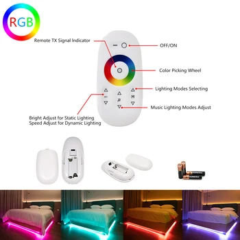 LED Strip Lights RGB 5050/2835 Vandtæt 12V Fleksible Diode Bånd WiFi Bluetooth Smart Controller Værelses Festival Dekoration Lampe 164370