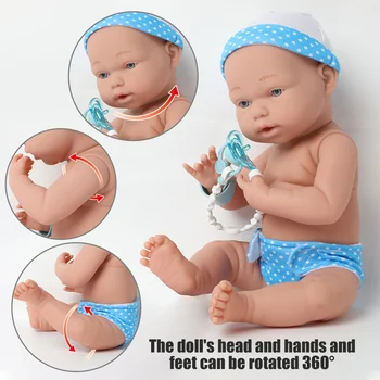 40CM bebe reborn Dukke full body blød silikone Menina vandtæt Boneca 16 tommer Realistisk nyfødte baby Dukke Til Badekar Legetøj børn
