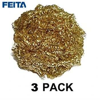 FEITA 3pcs/pack 599-029 Lodde Lodde Jern Tip Cleaner Rengøring Wire Sponge Bolde Til ren lodde tips